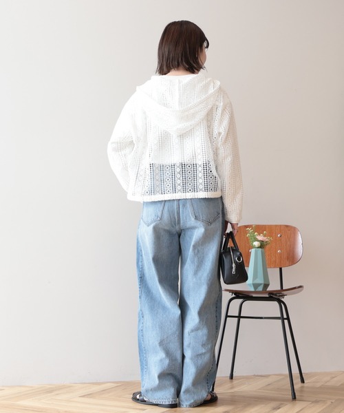AMERICAN HOLIC（アメリカンホリック）の「カーブデニムパンツ（デニムパンツ・レディース・ライトインディゴブルー/グレー・L/S/M）」の12枚目の写真