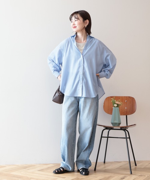AMERICAN HOLIC（アメリカンホリック）の「カーブデニムパンツ（デニムパンツ・レディース・ライトインディゴブルー/グレー・L/S/M）」の16枚目の写真
