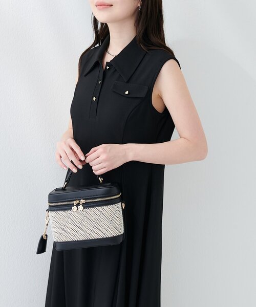 natural couture(ナチュラルクチュール)の「〈MARY QUANTコラボ〉チャーム付きバニティバッグ(ショルダーバッグ・レディース・ブラウン/アイボリー/ブラック・FREE)」の20枚目の写真
