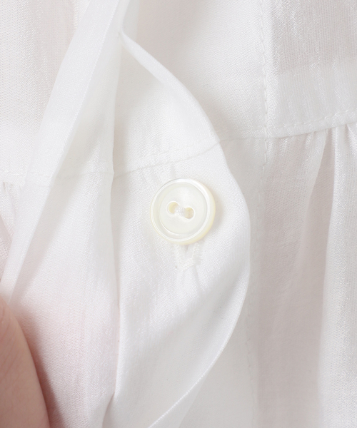 FRAMeWORK（フレームワーク）の「ギャザーブラウス（シャツ/ブラウス・レディース・ベージュ/チャコールグレー/ホワイト・FREE）」の15枚目の写真