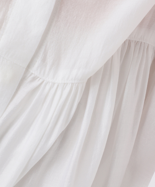 FRAMeWORK（フレームワーク）の「ギャザーブラウス（シャツ/ブラウス・レディース・ベージュ/チャコールグレー/ホワイト・FREE）」の20枚目の写真