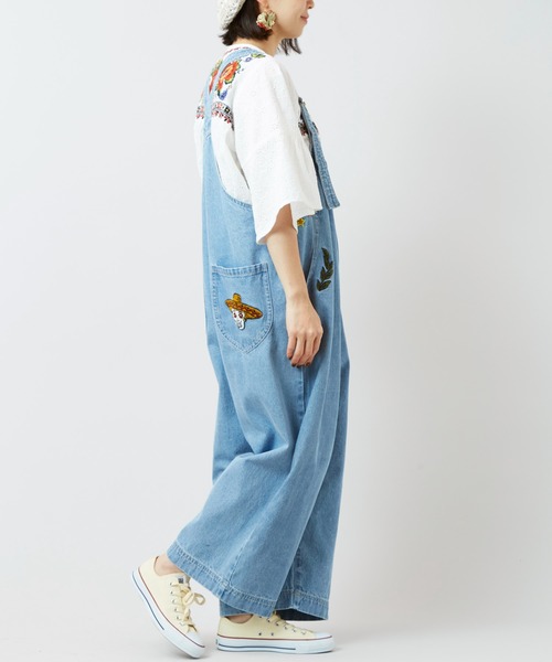 チャイハネ（チャイハネ）の「【チャイハネ】デニム刺繍サロペット（サロペット/オーバーオール・レディース・ブルー/ネイビー・FREE）」の21枚目の写真