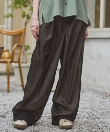 CASPER JOHN | Tulle layered slacks/チュールレイヤードスラックス(スラックス)