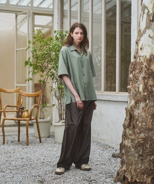 CASPER JOHN(キャスパージョン)の「Tulle layered slacks/チュールレイヤードスラックス(スラックス・メンズ・グレー/ブラック・X-SMALL/LARGE/MEDIUM/SMALL)」の6枚目の写真