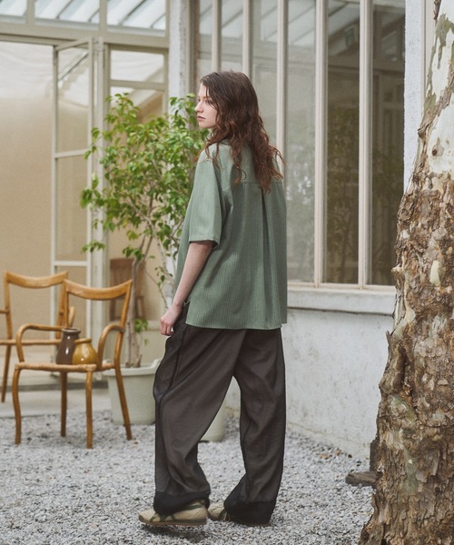 CASPER JOHN(キャスパージョン)の「Tulle layered slacks/チュールレイヤードスラックス(スラックス・メンズ・グレー/ブラック・X-SMALL/LARGE/MEDIUM/SMALL)」の7枚目の写真
