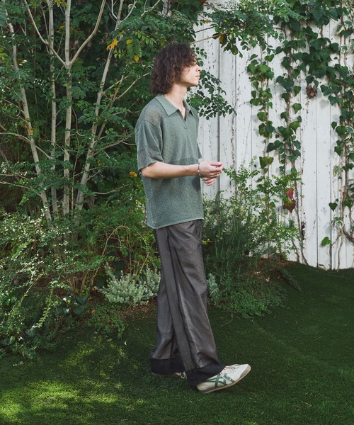 CASPER JOHN(キャスパージョン)の「Tulle layered slacks/チュールレイヤードスラックス(スラックス・メンズ・グレー/ブラック・X-SMALL/LARGE/MEDIUM/SMALL)」の9枚目の写真