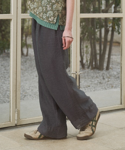 CASPER JOHN(キャスパージョン)の「Tulle layered slacks/チュールレイヤードスラックス(スラックス・メンズ・グレー/ブラック・X-SMALL/LARGE/MEDIUM/SMALL)」の12枚目の写真