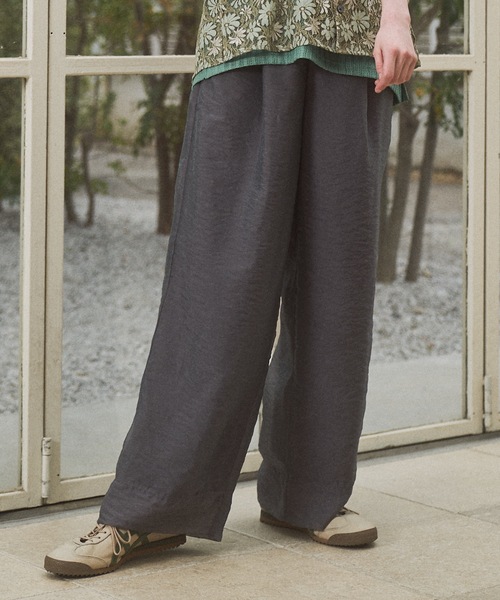 CASPER JOHN(キャスパージョン)の「Tulle layered slacks/チュールレイヤードスラックス(スラックス・メンズ・グレー/ブラック・X-SMALL/LARGE/MEDIUM/SMALL)」の10枚目の写真