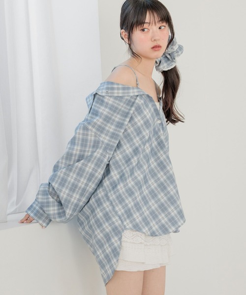 Heather（ヘザー）の「チェックボリュームシュシュ　656552（シュシュ・レディース・ブルー/ブラック/ベージュ/ネイビー・ONE SIZE）」の18枚目の写真