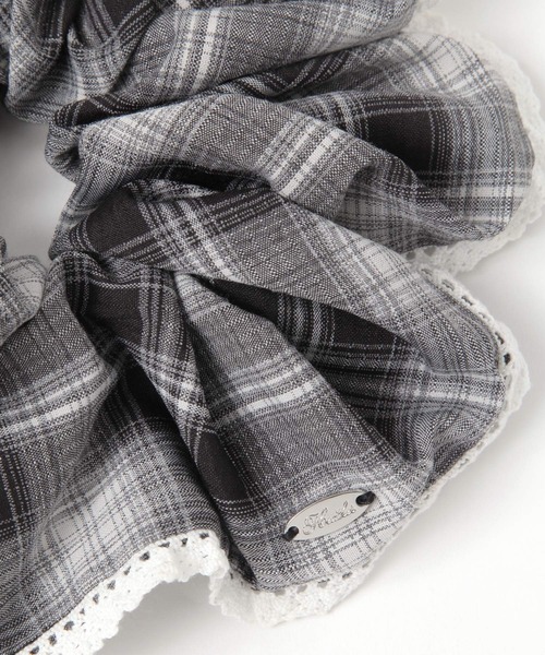 Heather（ヘザー）の「チェックボリュームシュシュ　656552（シュシュ・レディース・ブルー/ブラック/ベージュ/ネイビー・ONE SIZE）」の22枚目の写真