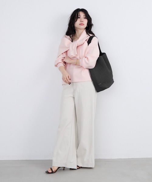 NAGHEDI（ナゲディ）の「【NAGHEDI】ワンショルダーバッグ-Nomad Medium Hobo（ショルダーバッグ・レディース・チャコールグレー/ベージュ・M）」の13枚目の写真