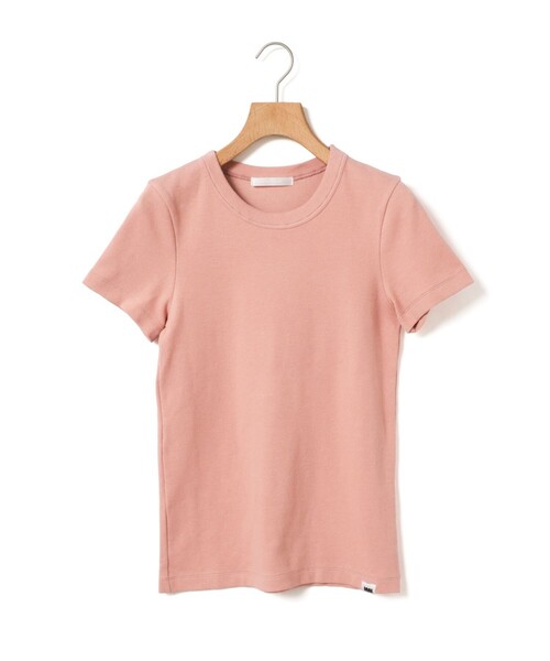MARMARMAR(マーマーマー)の「MARMARMAR ハーフスリーブリブTシャツ(Tシャツ/カットソー・レディース・ブラック/オフホワイト/グレー/ピンク・FREE)」の2枚目の写真