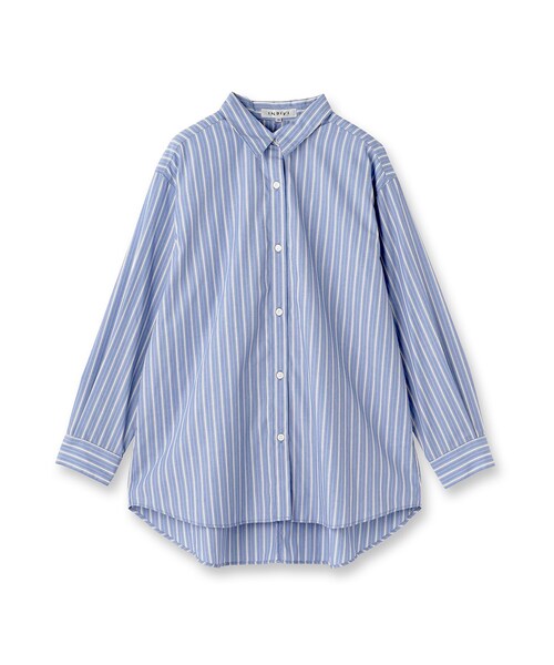 INDIVI（インディヴィ）の「【羽織りとしても活躍】ベーシックレギュラーシャツ（シャツ/ブラウス・レディース・グレー系2/ブルー系7/ブラック/ホワイト・13/05/36/38）」の5枚目の写真