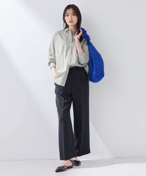 INDIVI（インディヴィ）の「【羽織りとしても活躍】ベーシックレギュラーシャツ（シャツ/ブラウス・レディース・グレー系2/ブルー系7/ブラック/ホワイト・13/05/36/38）」の16枚目の写真