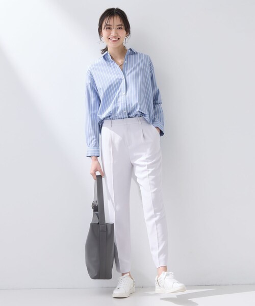 INDIVI（インディヴィ）の「【羽織りとしても活躍】ベーシックレギュラーシャツ（シャツ/ブラウス・レディース・グレー系2/ブルー系7/ブラック/ホワイト・13/05/36/38）」の20枚目の写真