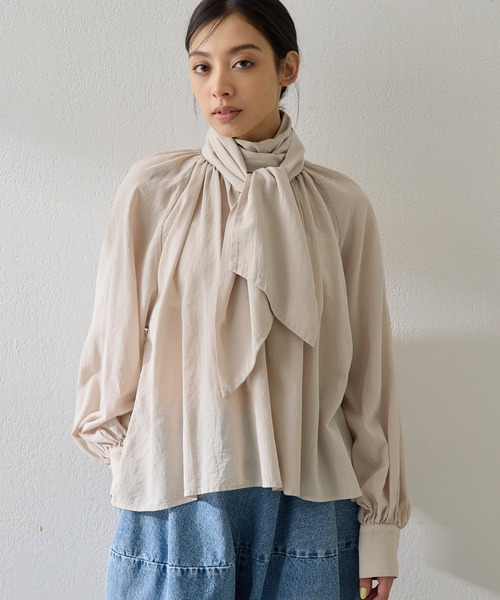 製品染めボウブラウス（シャツ/ブラウス）｜Whim Gazette（ウィム