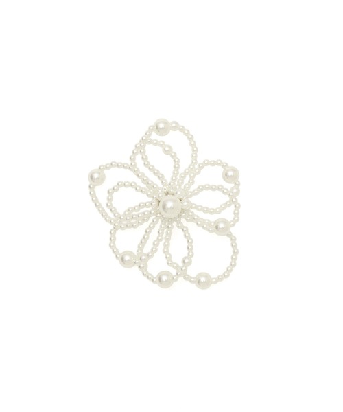 ROSE BUD（ローズバッド）の「ASYMMETRICAL EARRINGS（イヤリング・レディース・シルバー/ホワイト・ONE SIZE）」の5枚目の写真