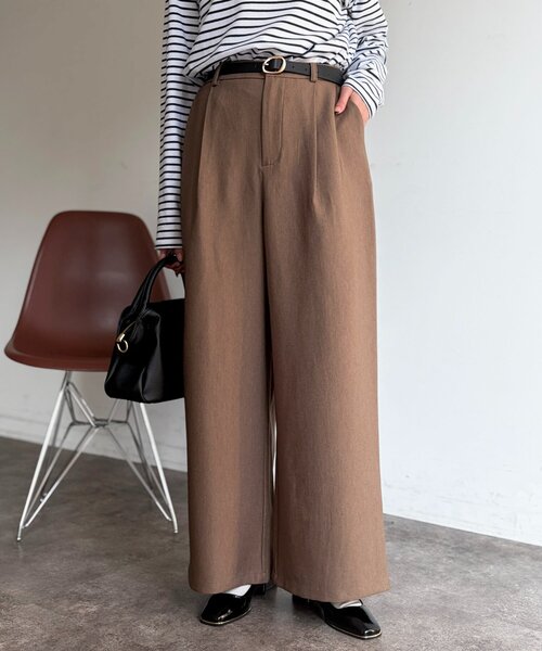 Chez toi（シェトワ）の「デニムライクパンツ（その他パンツ・レディース・ブルー/ブラック/ブラウン・FREE）」の3枚目の写真