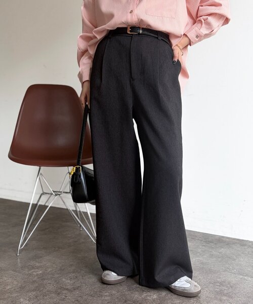 Chez toi（シェトワ）の「デニムライクパンツ（その他パンツ・レディース・ブルー/ブラック/ブラウン・FREE）」の2枚目の写真