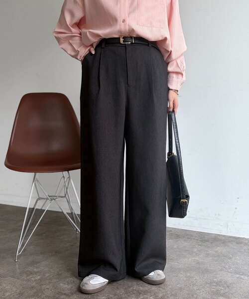 Chez toi（シェトワ）の「デニムライクパンツ（その他パンツ・レディース・ブルー/ブラック/ブラウン・FREE）」の4枚目の写真