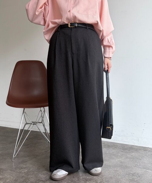 Chez toi（シェトワ）の「デニムライクパンツ（その他パンツ・レディース・ブルー/ブラック/ブラウン・FREE）」の5枚目の写真