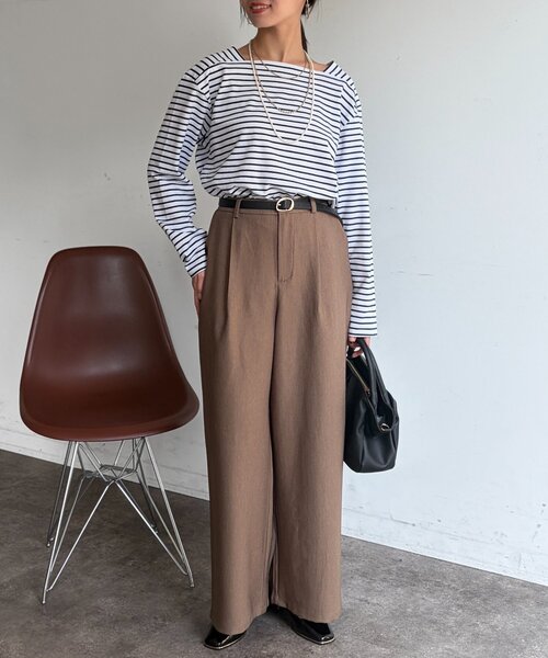 Chez toi（シェトワ）の「デニムライクパンツ（その他パンツ・レディース・ブルー/ブラック/ブラウン・FREE）」の16枚目の写真