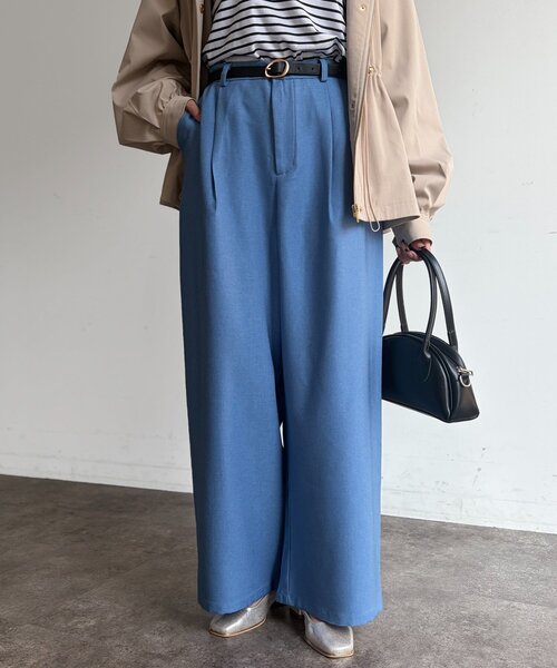 Chez toi（シェトワ）の「デニムライクパンツ（その他パンツ・レディース・ブルー/ブラック/ブラウン・FREE）」の21枚目の写真