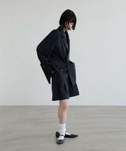 LOWRYS FARM(ローリーズファーム)の「C/Nダブルジャケット 639546(その他アウター・レディース・ベージュ/ネイビー・FREE)」の10枚目の写真