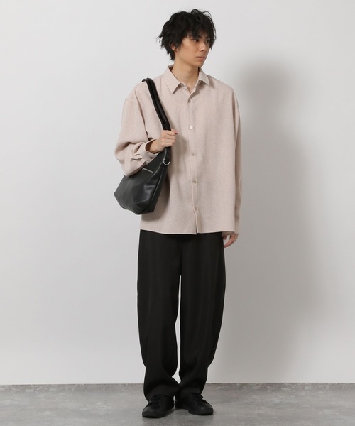 LAKOLE(ラコレ)の「サマーツイード長袖シャツ / 646631(シャツ/ブラウス・メンズ・グレー/ブラック/ホワイト・LARGE/MEDIUM)」の4枚目の写真