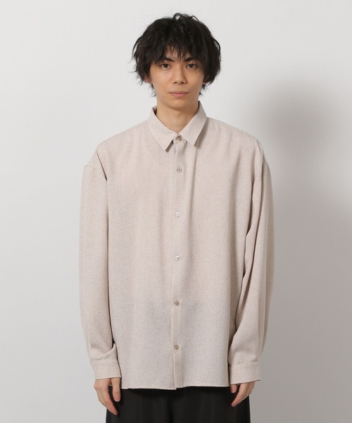 LAKOLE(ラコレ)の「サマーツイード長袖シャツ / 646631(シャツ/ブラウス・メンズ・グレー/ブラック/ホワイト・LARGE/MEDIUM)」の8枚目の写真