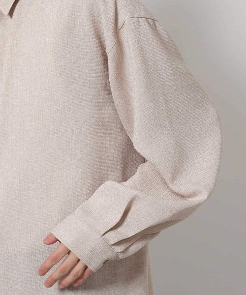 LAKOLE(ラコレ)の「サマーツイード長袖シャツ / 646631(シャツ/ブラウス・メンズ・グレー/ブラック/ホワイト・LARGE/MEDIUM)」の12枚目の写真