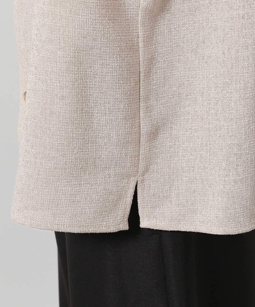 LAKOLE(ラコレ)の「サマーツイード長袖シャツ / 646631(シャツ/ブラウス・メンズ・グレー/ブラック/ホワイト・LARGE/MEDIUM)」の13枚目の写真