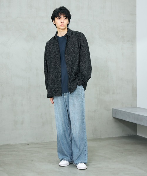 LAKOLE(ラコレ)の「サマーツイード長袖シャツ / 646631(シャツ/ブラウス・メンズ・グレー/ブラック/ホワイト・LARGE/MEDIUM)」の20枚目の写真