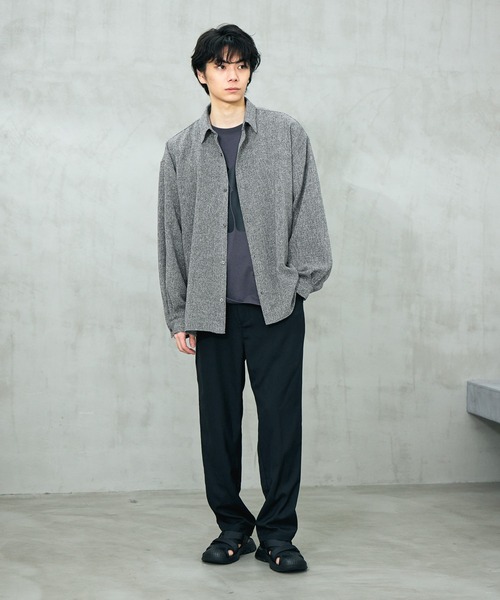 LAKOLE(ラコレ)の「サマーツイード長袖シャツ / 646631(シャツ/ブラウス・メンズ・グレー/ブラック/ホワイト・LARGE/MEDIUM)」の21枚目の写真