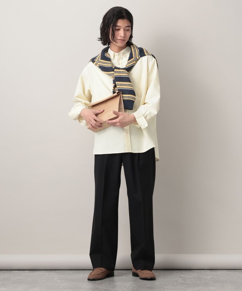 RAGEBLUE(レイジブルー)の「Extra Fabric Design Tuck Slacks/TRWワンタックスラックス【セットアップ対応】(スラックス・メンズ・ライトブルー/ブラック/ネイビー/グレー・LARGE/MEDIUM/SMALL)」の5枚目の写真