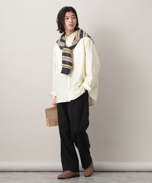 RAGEBLUE(レイジブルー)の「Extra Fabric Design Tuck Slacks/TRWワンタックスラックス【セットアップ対応】(スラックス・メンズ・ライトブルー/ブラック/ネイビー/グレー・LARGE/MEDIUM/SMALL)」の6枚目の写真