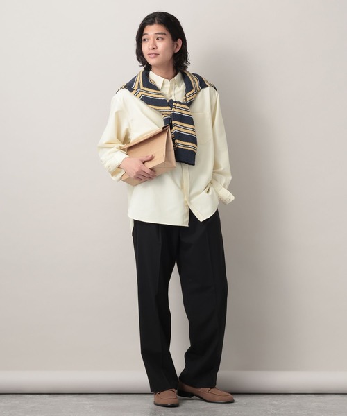 RAGEBLUE(レイジブルー)の「Extra Fabric Design Tuck Slacks/TRWワンタックスラックス【セットアップ対応】(スラックス・メンズ・ライトブルー/ブラック/ネイビー/グレー・LARGE/MEDIUM/SMALL)」の7枚目の写真