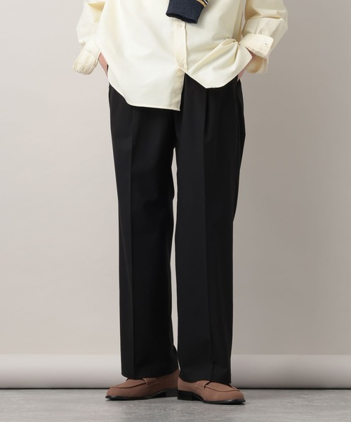RAGEBLUE(レイジブルー)の「Extra Fabric Design Tuck Slacks/TRWワンタックスラックス【セットアップ対応】(スラックス・メンズ・ライトブルー/ブラック/ネイビー/グレー・LARGE/MEDIUM/SMALL)」の8枚目の写真