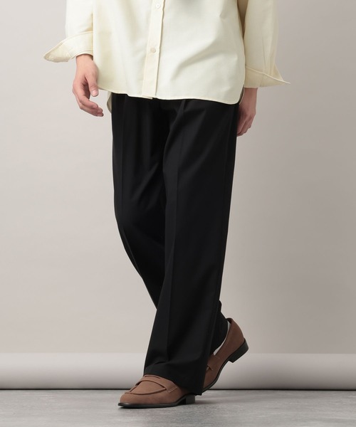 RAGEBLUE(レイジブルー)の「Extra Fabric Design Tuck Slacks/TRWワンタックスラックス【セットアップ対応】(スラックス・メンズ・ライトブルー/ブラック/ネイビー/グレー・LARGE/MEDIUM/SMALL)」の10枚目の写真