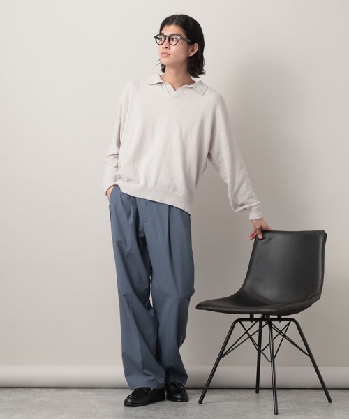 Extra Fabric Design Tuck Slacks/TRWワンタックスラックス