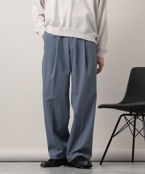 RAGEBLUE(レイジブルー)の「Extra Fabric Design Tuck Slacks/TRWワンタックスラックス【セットアップ対応】(スラックス・メンズ・ライトブルー/ブラック/ネイビー/グレー・LARGE/MEDIUM/SMALL)」の14枚目の写真