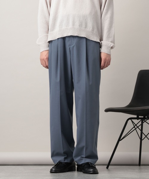 RAGEBLUE(レイジブルー)の「Extra Fabric Design Tuck Slacks/TRWワンタックスラックス【セットアップ対応】(スラックス・メンズ・ライトブルー/ブラック/ネイビー/グレー・LARGE/MEDIUM/SMALL)」の16枚目の写真