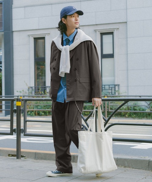 RAGEBLUE(レイジブルー)の「Extra Fabric Design Tuck Slacks/TRWワンタックスラックス【セットアップ対応】(スラックス・メンズ・ライトブルー/ブラック/ネイビー/グレー・LARGE/MEDIUM/SMALL)」の18枚目の写真