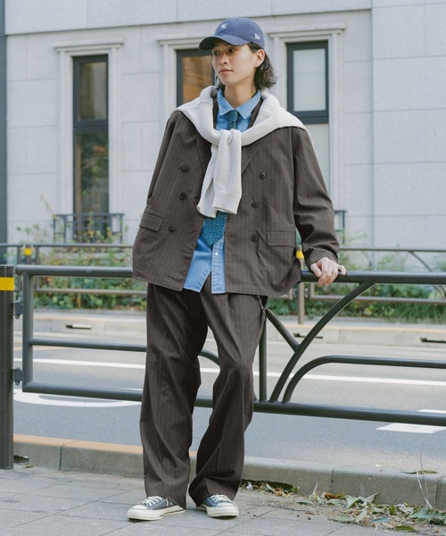 RAGEBLUE(レイジブルー)の「Extra Fabric Design Tuck Slacks/TRWワンタックスラックス【セットアップ対応】(スラックス・メンズ・ライトブルー/ブラック/ネイビー/グレー・LARGE/MEDIUM/SMALL)」の19枚目の写真