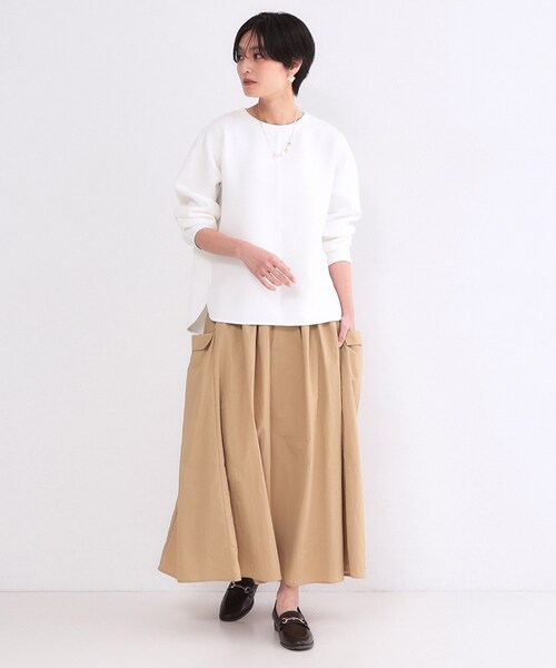 セール】リラクシーボリュームスリーブトップス【洗濯機OK】（Tシャツ