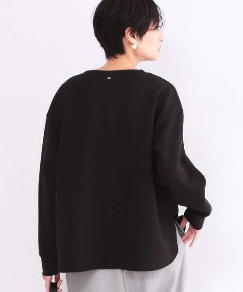 OPAQUE.CLIP（オペークドットクリップ）の「リラクシーボリュームスリーブトップス【洗濯機OK】（Tシャツ/カットソー・レディース・ブラック/グレー/ホワイト/ピンク・42/40/38/36）」の9枚目の写真