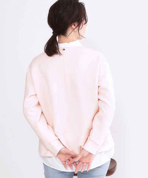 OPAQUE.CLIP（オペークドットクリップ）の「リラクシーボリュームスリーブトップス【洗濯機OK】（Tシャツ/カットソー・レディース・ブラック/グレー/ホワイト/ピンク・42/40/38/36）」の13枚目の写真