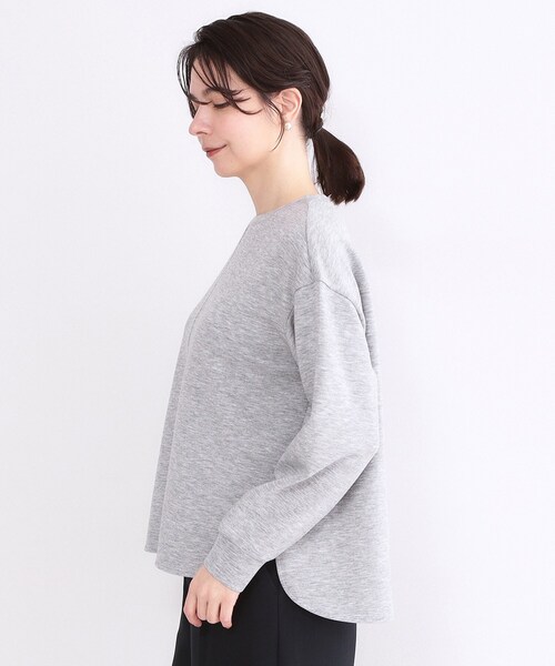 OPAQUE.CLIP（オペークドットクリップ）の「リラクシーボリュームスリーブトップス【洗濯機OK】（Tシャツ/カットソー・レディース・ブラック/グレー/ホワイト/ピンク・42/40/38/36）」の18枚目の写真