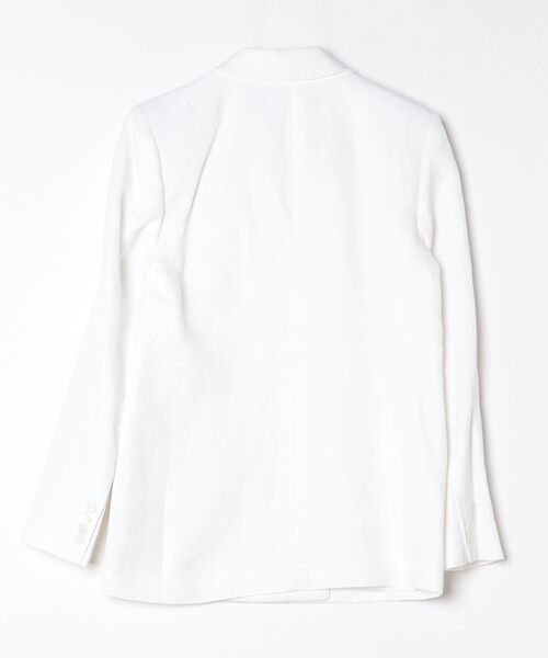 LAUREN RALPH LAUREN(ローレン ラルフ ローレン)の「ダブルブレステッド リネンブレンド ツイル ブレザー(テーラードジャケット・レディース・ホワイト・6/4/2/00/0)」の4枚目の写真