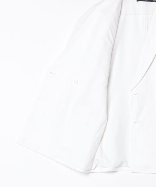 LAUREN RALPH LAUREN(ローレン ラルフ ローレン)の「ダブルブレステッド リネンブレンド ツイル ブレザー(テーラードジャケット・レディース・ホワイト・6/4/2/00/0)」の5枚目の写真